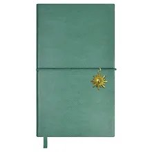 Купить Ежедневник недат. А6 120л "Снейк" бирюзовый, иск.кожа, тв.переплет, тиснение фольгой, офсет, ляссе — Фото №1