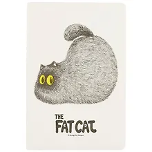 Купить Тетрадь в линейку Languo, Fat cat, 44 листа, в ассортименте — Фото №1
