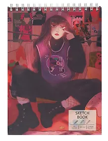 Купить Скетчбук А4 60л "Творческая личность" белый офсет, 100г/м2, тв.обложка, евроспираль — Фото №1