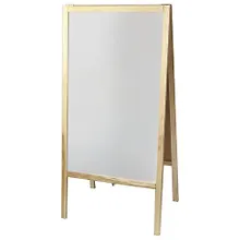 Купить Доска-штендер двусторонняя 54*109см (для мела и магнитно-маркерная), черная/белая — Фото №1