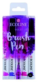 Купить Набор маркеров Royal Talens Ecoline 5шт фиолетовые цвета — Фото №1