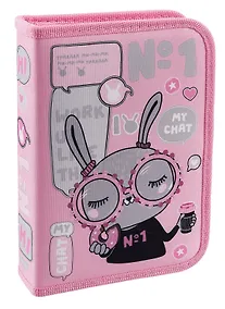 Купить Пенал 1 отделение "В модном чате" 20*14, ткань/картон — Фото №1