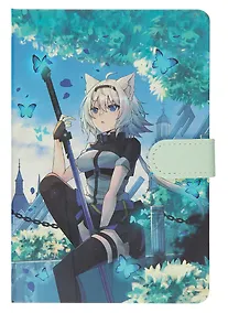 Купить Блокнот с магнитной застежкой Аниме Девушка-волшебница с бабочками (Сёдзё) (цветная) (256стр) (13x19) — Фото №1