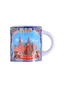 Купить Кружечка Москва Аква ХВБ-Коллаж фарфор 4см (061-SM-18-20) — Фото №1
