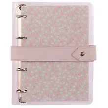 Купить Тетрадь на кольцах в клетку InFolio, Sash, 120 листов, розовая — Фото №1