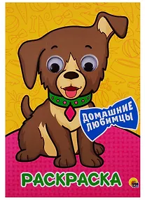 Купить РАСКРАСКА А4 с глазками 22мм. ДОМАШНИЕ ЛЮБИМЦЫ — Фото №1