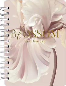 Купить Записная книжка в клетку "Blossom. Ирис", А6, 120 листов, спираль — Фото №1