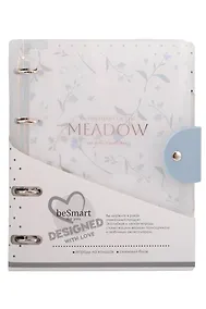 Купить Тетрадь в клетку Meadow. Голубой, 120 листов, на кольцах, InFolio — Фото №1