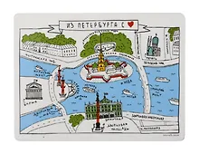 Купить Магнит СПб 7,0*9,5см Коловская "Петербург", КП-01 — Фото №1