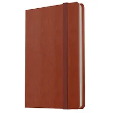 Купить Записная книжка А7 80л лин. "Joy Book. Имбирный пряник" иск.кожа, тонир.блок, скругл.углы, ляссе, резинка, карман на задн.форзаце — Фото №1