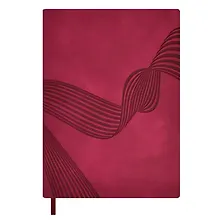 Купить Ежедневник недат. А6+ 160л 126х174 "Софт-тач" сливовый, иск.кожа, мягкий переплет, блинт.тиснение, офсет, ляссе — Фото №1
