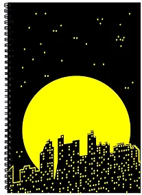 Купить Тетрадь в клетку Listoff, "Ночь", А4, 80 листов — Фото №1