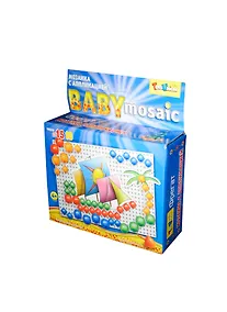 Купить Игра, Мозаика с аппликацией, "Фрегат", d10+d15/80 4 цв 9 аппл. — Фото №1