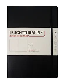 Купить Книга для записей B5, 61 лист, нелинованная "Classic", мягкая обложка, черный, Leuchtturm1917 — Фото №1