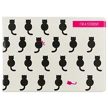 Купить Обложка для студенческого Кошки на белом фоне (СБ2017-038) — Фото №1