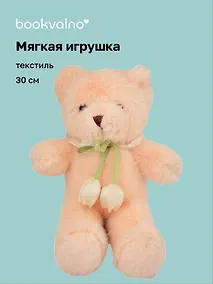 Купить Мягкая игрушка Мишка с тюльпанами (30см) (12-20251028-83L) — Фото №1