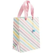 Купить Пакет А5 23*18*10 "Радужные полосы" нейтр., бум.мат.ламинат — Фото №1