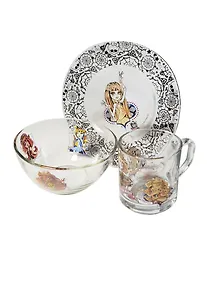 Купить МФК-ПРОФИТ Набор посуды из 3-х предметов Monster High: салатник 125 мм, тарелка 195 мм, кружка 250 — Фото №1