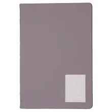 Купить Ежедневник недат. А5 152л "NUANCES" эустома, 7Б, иск.кожа, тв.переплет, тонир.блок, нашивка с тисн.фольгой, скругл.углы, ляссе, инд.уп — Фото №1