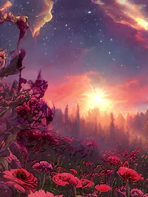 Купить Книга для записей А6 80л кл. "Дивный сад" инт.переплет, ламинация soft touch, выб.УФ-лак, офсет — Фото №1