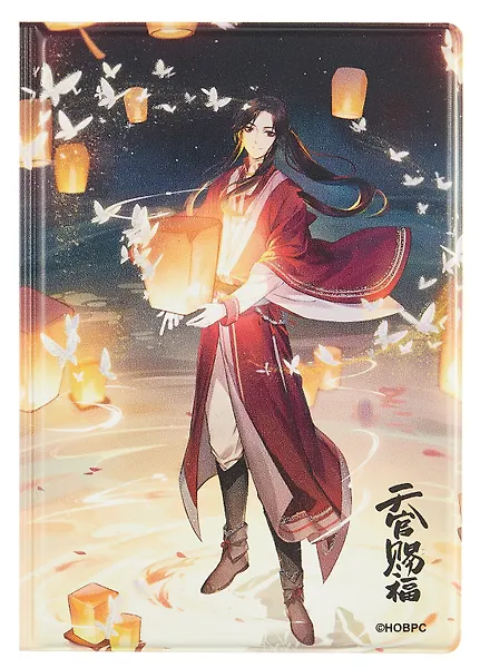 Купить Обложка для паспорта Благословение небожителей Сань Лан (Хуа Чэн) с фонарями (ПВХ бокс) (ОП2024-430) — Фото №1