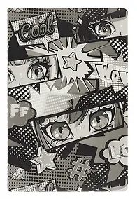 Купить Тетрадь в клетку Yoi, "Аниме. Черно-белое", 32 листа, в ассортименте — Фото №1