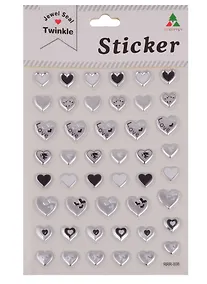 Купить Наклейки PVC Сердца, микс — Фото №1