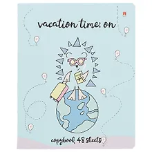 Купить Тетрадь в клетку Альт, "Ёжик-романтик", 48 листов, в ассортименте — Фото №1