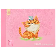 Купить Альбом для рисования Listoff, "Дружба", А4, 30 листов, на склейке — Фото №1