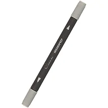 Купить Маркер акварельный "Сонет", двухсторон., кисть и тонкий наконечник, серый, сонет — Фото №1