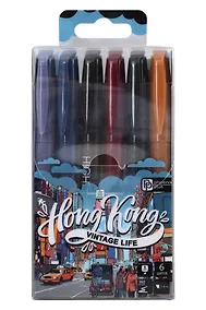 Купить Текстовыделители 06цв "Винтаж" 1-4мм, подвес — Фото №1