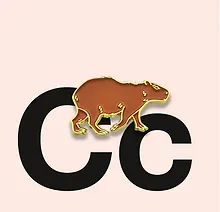 Купить Значок Капибара (металл) (4627077847923) — Фото №1