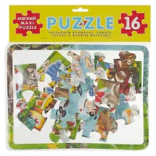 Купить Пазл 16. Доктор Айболит и звери — Фото №1