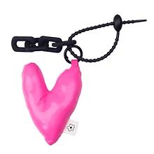 Купить Брелок-обвес на сумку Сердечко дутое (розовое) (12-04305-202506-H2) — Фото №1