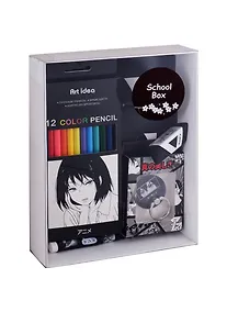 Купить Набор канцелярский "Аниме", черно-белый — Фото №1