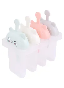 Купить Набор формочек для мороженого Котики (ПВХ) (4 шт) — Фото №1