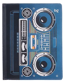 Купить Дневник шк. "Кассетный плеер" 7БЦ, иск.кожа, полноцв.печать, тиснение фольгой, ляссе — Фото №1