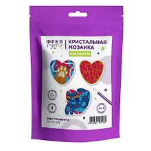 Купить Кристальная (алмазная) мозаика  "ФРЕЯ" ALVM-305 набор магнитов "Мяу граффити" 8 х 7.5 см — Фото №1