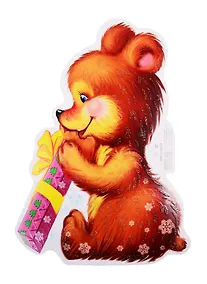 Купить Плакат вырубной А4 "Мишка с подарком " — Фото №1