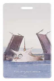 Купить Чехол для карточек вертикальный СПб Пушистый Петербург Котабль (ДК2025-489) — Фото №1