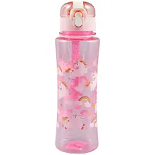 Купить Бутылка Единороги с радугой (пластик) (600мл) (12-16110-1122-1) — Фото №1