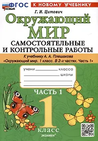 Купить Окружающий мир. 1 класс. Самостоятельные и контрольные работы. К учебнику А. А. Плешакова "Окружающий мир. 1 класс. В 2-х частях. Часть 1" — Фото №1