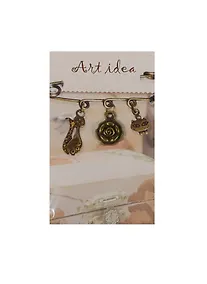 Купить Кулон Роза (QA-051) (1см) (1шт.) (упаковка) — Фото №1