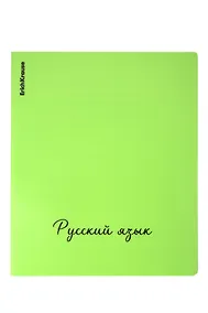 Купить Тетрадь 48л лин. ТЕМА "Neon. Русский язык" пласт.обл., ассорти, ErichKrause — Фото №1
