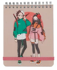 Купить Блокнот А6+ 100л кл. "Hello! 3" мат.пласт, спираль, фикс.резинка — Фото №1