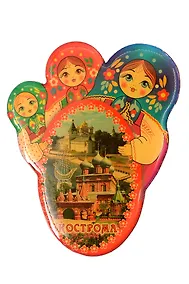 Купить Магнит овал Коллаж (Кострома) (смола) (02-34-3-33K10) — Фото №1