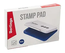 Купить Штемпельная подушка синяя 105*73мм, металл — Фото №1