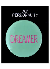 Купить Значок круглый Dreamer (мятный) (металл) (38см) (ЗН2021-005) — Фото №1