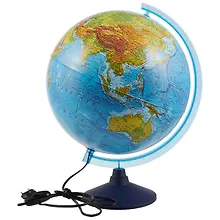 Купить Глобус физико-политический, подсветка, диаметр 32 см — Фото №1