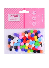 Купить Набор помпонов для творчества deVENTE (цв. ассорти) (100 шт.) (10 мм.) (3+) (8000800) (deVente) (упаковка) — Фото №1